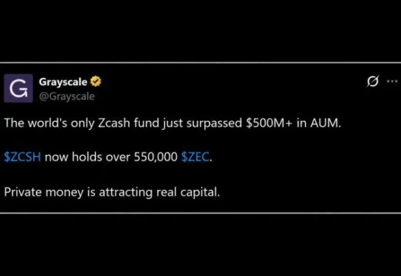 Grayscale’s Zcash ETF Tops $500M, but $100M Came From a DCG Affiliate